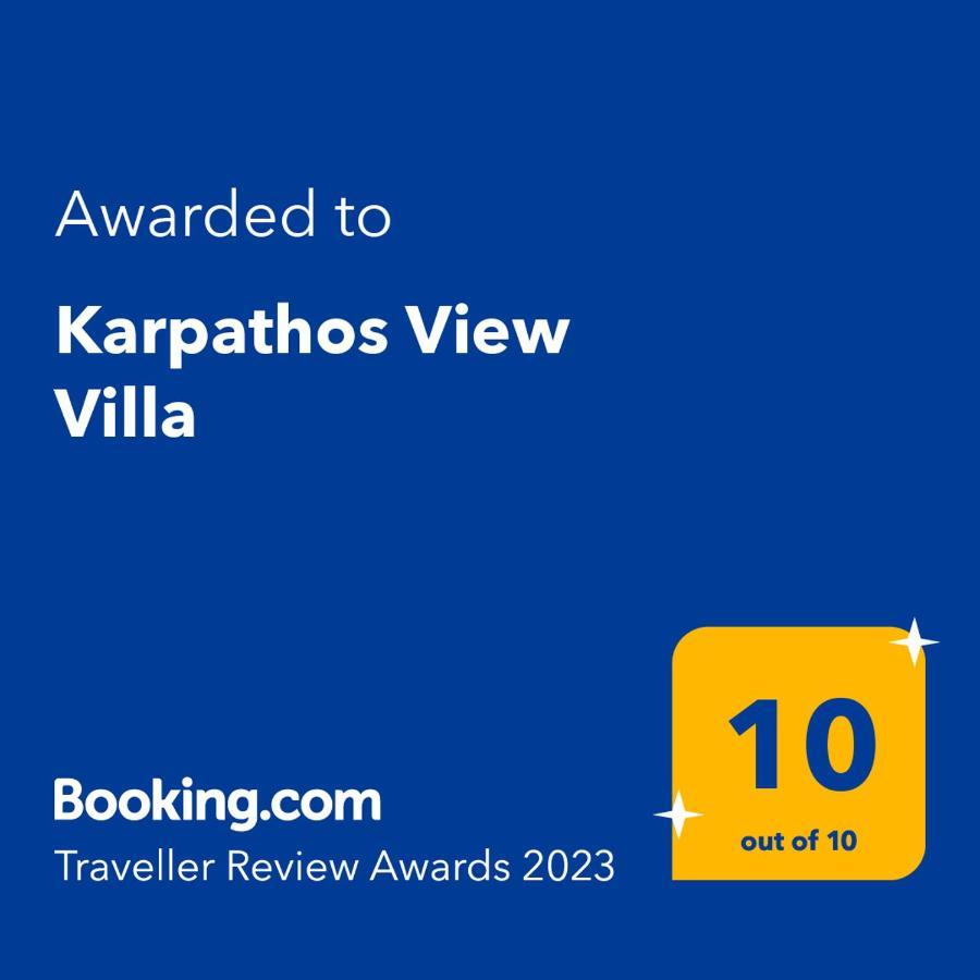 Karpathos View Villa Voládha المظهر الخارجي الصورة
