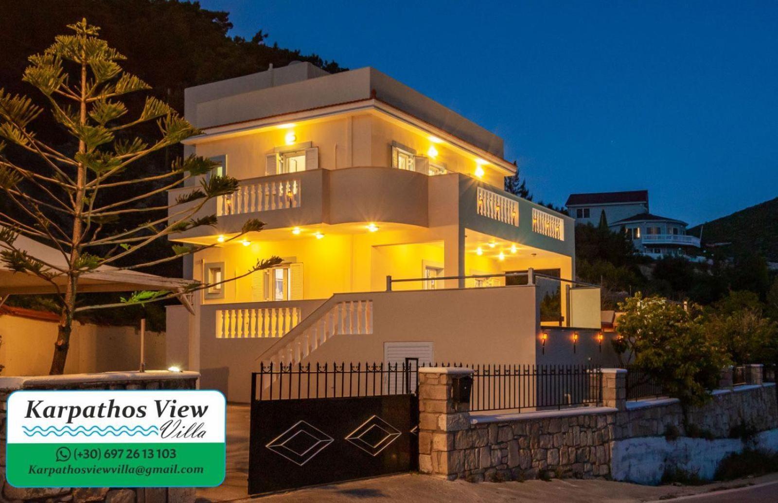 Karpathos View Villa Voládha المظهر الخارجي الصورة